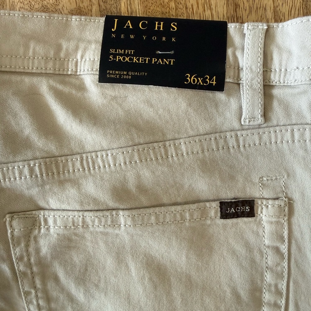 Jachs Beige Casual Pants